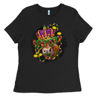Black Mardi Gras red Angus Ladies Tee - LillyAllenDesigns