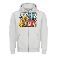 Dove Grey Baseball and Softball aunt leopard frame Zipper Hoodie - LillyAllenDesigns