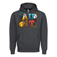 Smoke Baseball and Softball aunt leopard frame Zipper Hoodie - LillyAllenDesigns