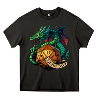 Asphalt dragon and a d20 Heavy Core Tee - lanVoArt