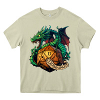 Dragon And A D20 Heavy Core Tee | Teevron