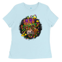 Baby Blue Mardi Gras red Angus Ladies Tee - LillyAllenDesigns