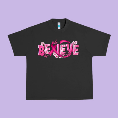 Cancer Believe Urban Heavy Tee Designed By Nancycooperartshop