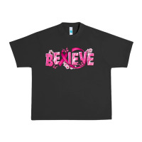 Pigment Black Cancer Believe Urban Heavy Tee - NancyCooperArtShop