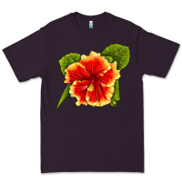 Plum Hawaiian Hibiscus Flower Premium Tee - LillyAllenDesigns