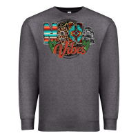 Charcoal Heather nana vibes Premium Sweatshirt - RacoonDesign