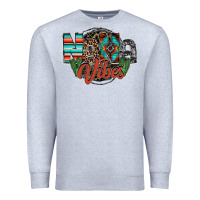 Heather Grey nana vibes Premium Sweatshirt - RacoonDesign