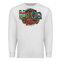 Oatmeal Heather nana vibes Premium Sweatshirt - RacoonDesign