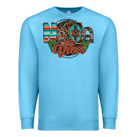 Ocean Blue nana vibes Premium Sweatshirt - RacoonDesign