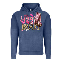 Vintage Denim Give Cancer the boot Cancer Awareness Vintage Hoodie - HowdyJamesFarm