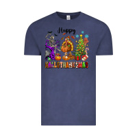 Vintage Denim Happy Hallothanksmas Vintage Tee - texasbilliewilder