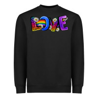 Black Western Love LGBTQ+ Heavyweight Sweatshirt - BundleAndBundleShop