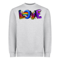 Heather Grey Western Love LGBTQ+ Heavyweight Sweatshirt - BundleAndBundleShop