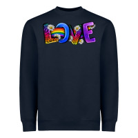 Navy Western Love LGBTQ+ Heavyweight Sweatshirt - BundleAndBundleShop