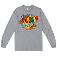 Heather Grey mini spice Long Sleeve Tee - CowGirlArtShop