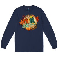 Navy mini spice Long Sleeve Tee - CowGirlArtShop