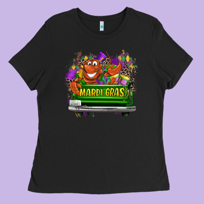Mardi Gras Truck Ladies Tee Designed By Lillyallendesigns