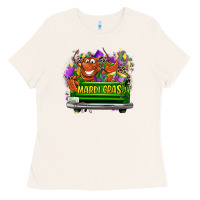 Bone Mardi Gras truck Ladies Tee - LillyAllenDesigns