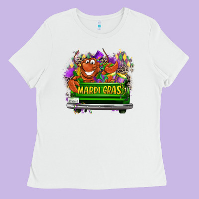 Mardi Gras Truck Ladies Tee Designed By Lillyallendesigns