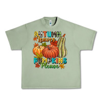 Oil Green Autumn leaves pumpkins please Urban Heavy Tee - NancyCooperArtShop