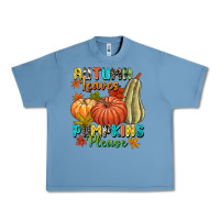 Pebble Blue Autumn leaves pumpkins please Urban Heavy Tee - NancyCooperArtShop