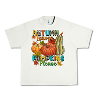 Pistachio Autumn leaves pumpkins please Urban Heavy Tee - NancyCooperArtShop