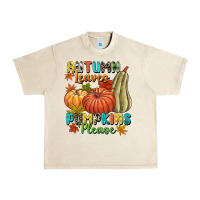Sandshell Autumn leaves pumpkins please Urban Heavy Tee - NancyCooperArtShop
