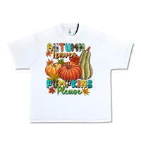 White Autumn leaves pumpkins please Urban Heavy Tee - NancyCooperArtShop