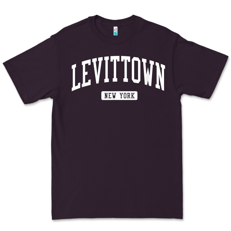Levittown New York Ny Vintage Athletic Sports Design T Shirt Premium Tee by lanVoArt | Teevron