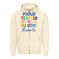 Proud Teacher To Au-some Students Zipper Hoodie | Teevron