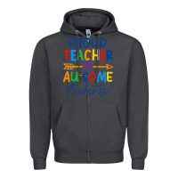 Smoke Proud teacher to au-some students Zipper Hoodie - CowhideDigitalArt
