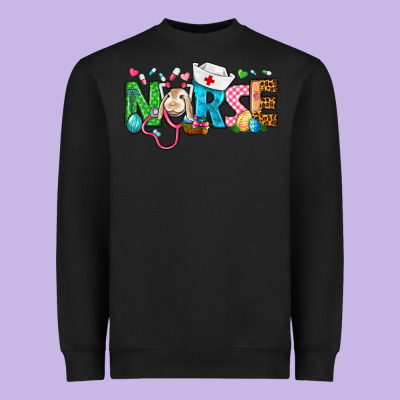 Easter Nurse Heavyweight Sweatshirt Designed By Bundleandbundleshop
