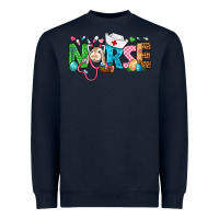Navy Easter Nurse Heavyweight Sweatshirt - BundleAndBundleShop