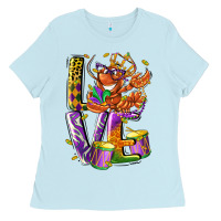 Baby Blue Mardi Gras love Ladies Tee - LillyAllenDesigns