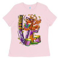 Bubblegum Pink Mardi Gras love Ladies Tee - LillyAllenDesigns