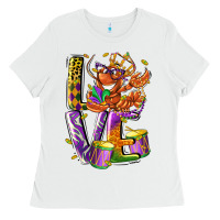 White Mardi Gras love Ladies Tee - LillyAllenDesigns