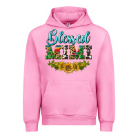 Fuchsia Pink blessed mimi Urban Hoodie - BarkalooDesign