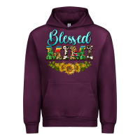 Mauve Wine blessed mimi Urban Hoodie - BarkalooDesign