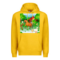 Lemon farm life seamless pattern Premium Hoodie - FaDigitalArtStudio
