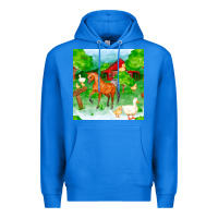 True Royal farm life seamless pattern Premium Hoodie - FaDigitalArtStudio