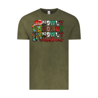 Vintage Olive Howdy howdy howdy Christmas Vintage Tee - NancyCooperArtShop