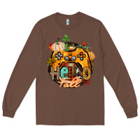 Chestnut hello fall gamer Long Sleeve Tee - CowGirlArtShop