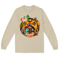 Mushroom hello fall gamer Long Sleeve Tee - CowGirlArtShop