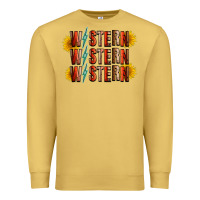 Antique Gold western sunflower Premium Sweatshirt - RacoonDesign