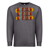 Charcoal Heather western sunflower Premium Sweatshirt - RacoonDesign
