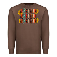 Chestnut western sunflower Premium Sweatshirt - RacoonDesign