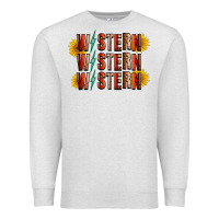 Oatmeal Heather western sunflower Premium Sweatshirt - RacoonDesign