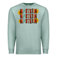 Seafoam western sunflower Premium Sweatshirt - RacoonDesign
