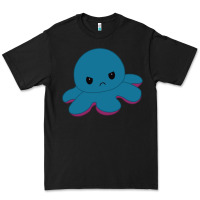 Black angry blue moody reversible octopus Premium Tee - lanVoArt