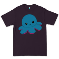 Plum angry blue moody reversible octopus Premium Tee - lanVoArt